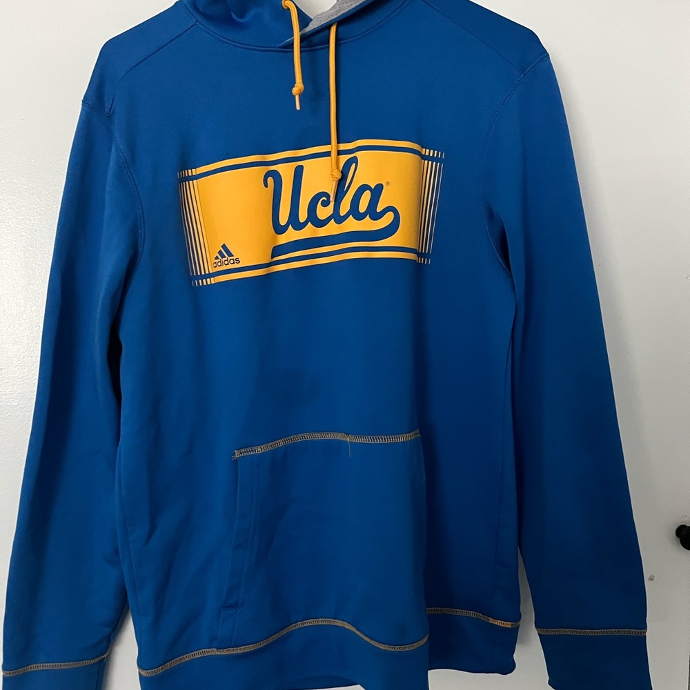 Blue and yellow Ucla adidas hoodie sweatshirt